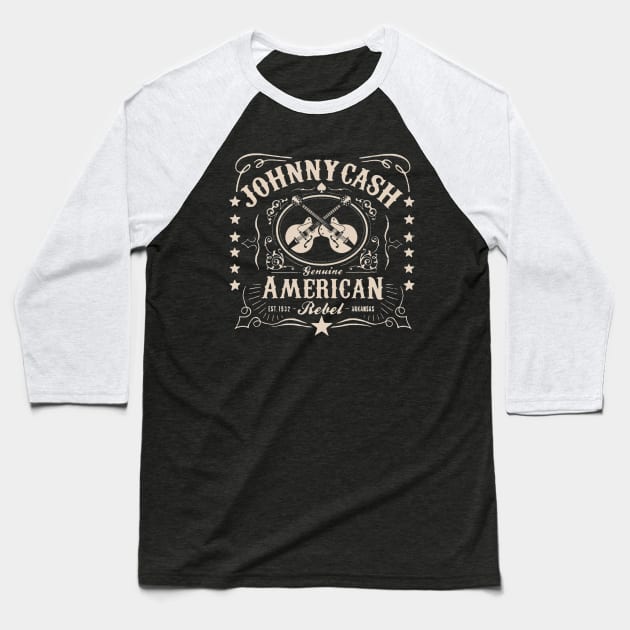 American rebel Baseball T-Shirt by Hunt and Hook